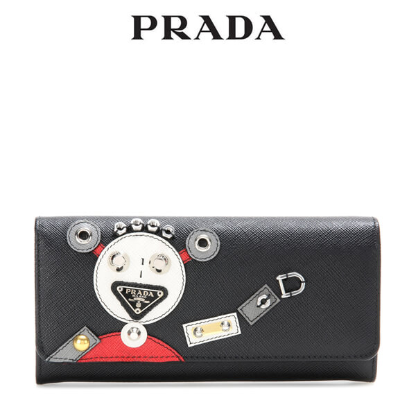 2017新作 PRADA プラダスーパーコピー ロボット サフィアーノレザー ウォレット